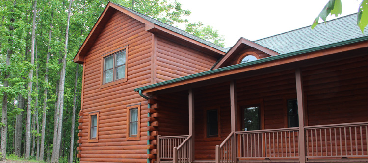 Log Home Staining in Floyd County, Virginia