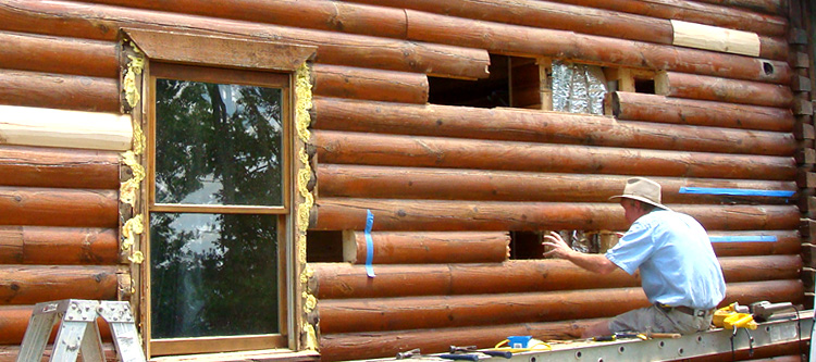 Log Home Repair Floyd County, Virginia