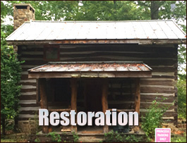 Historic Log Cabin Restoration  Floyd County, Virginia
